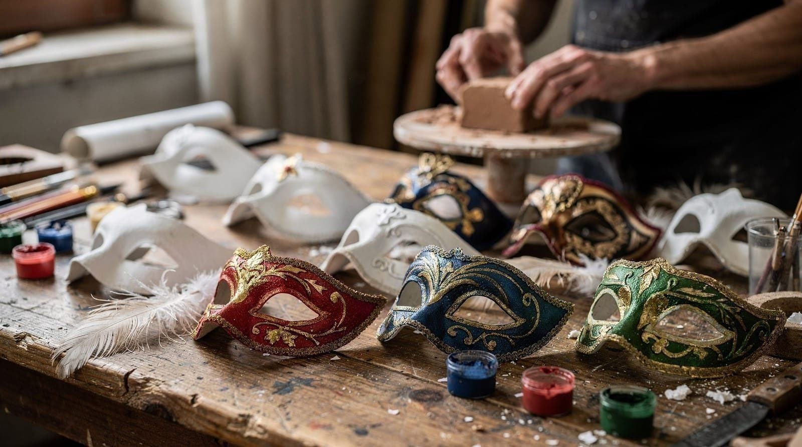 Mask-making workshop in Venice: what to expect and how to book — Join a Venetian mask-making workshop and paint your own traditional Carnival mas